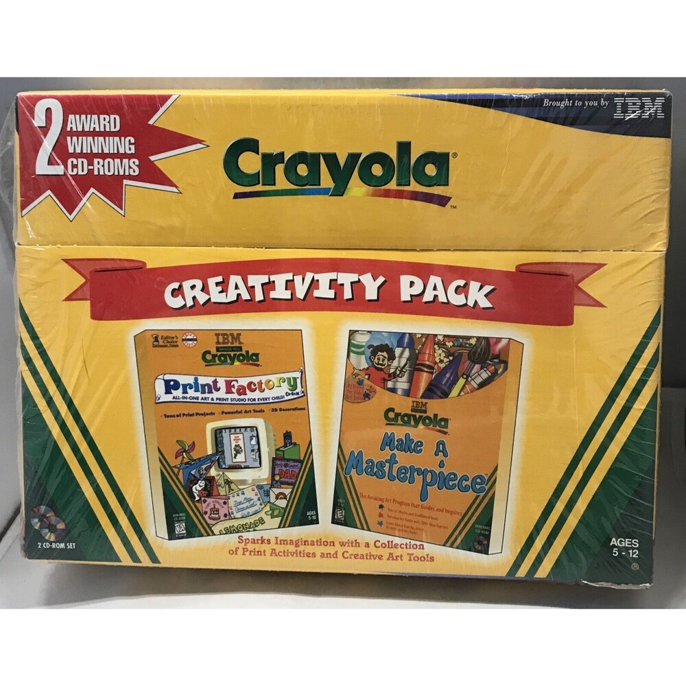 Crayola Creativity Pack: Print Factory & Make A Masterpiece [156926693X] CD-ROM